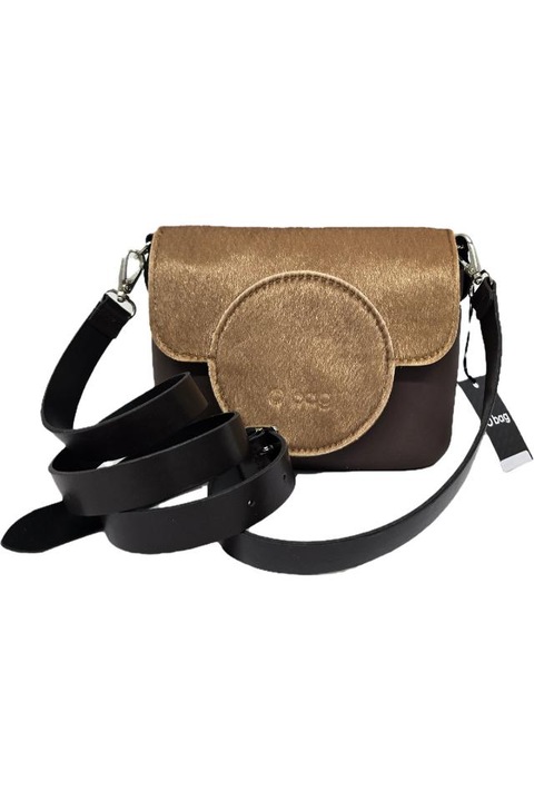 Geanta O bag, Maro, din poliuretan si piele ecologica