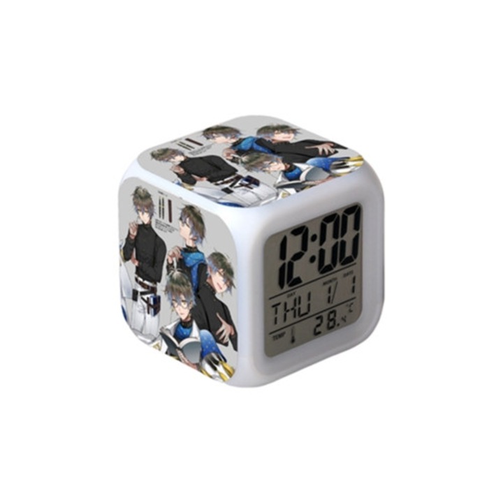 One Piece LED digitális dekoratív óra, funkciók: idő, hőmérséklet, riasztás, dátum, négyzet