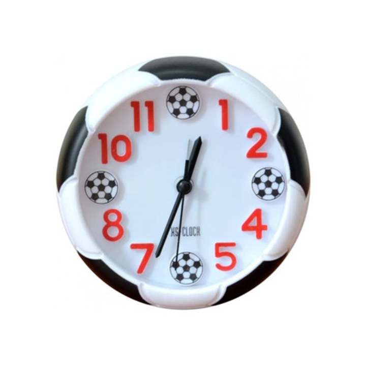 Mini asztali óra futball dizájnnal, Aquaforge, dekorációhoz, többszínű