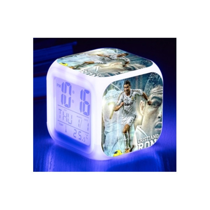 Ronaldo World Cup digitális dekor óra, többszínű