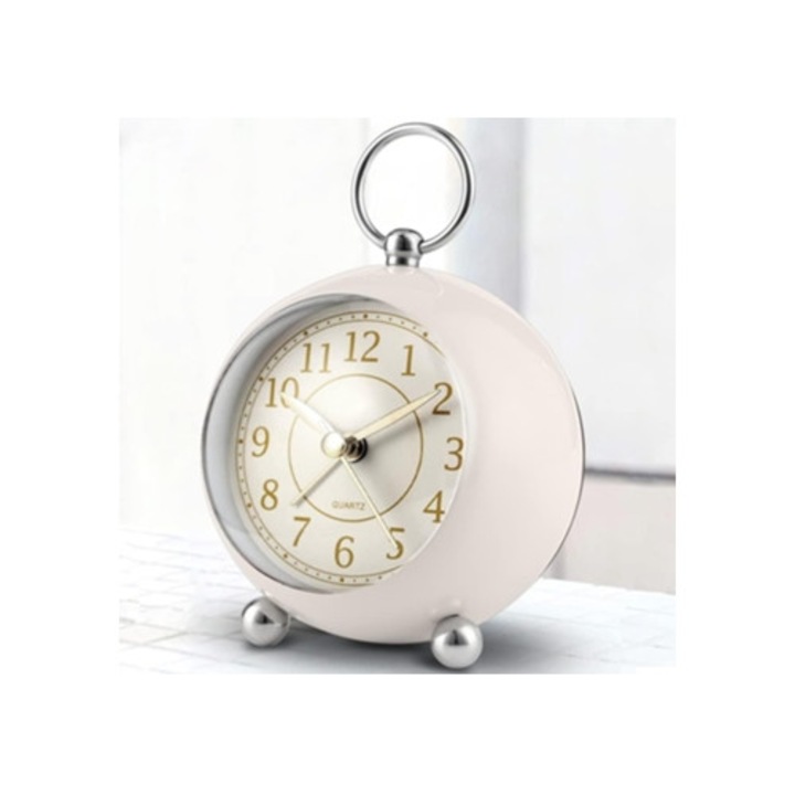 Csendes ébresztőóra, éjszakai világítással, Yde Aquaforge, elemmel működő, könnyen olvasható