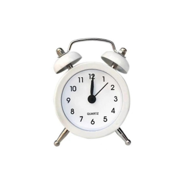 Vintage ébresztőóra, erős hang, klasszikus világítás, 30x30cm, többszínű