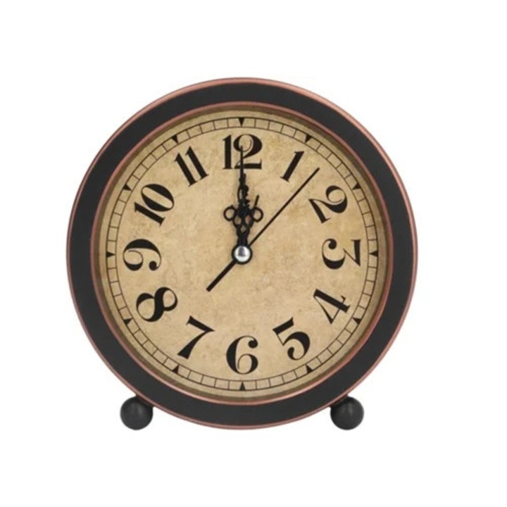 Dekoratív analóg falióra, kerek, kicsi, szuper csendes, többszínű