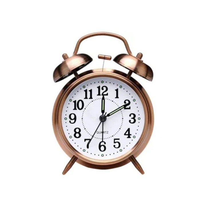 Antik dekoratív asztali óra két nem működő Aquaforge órával