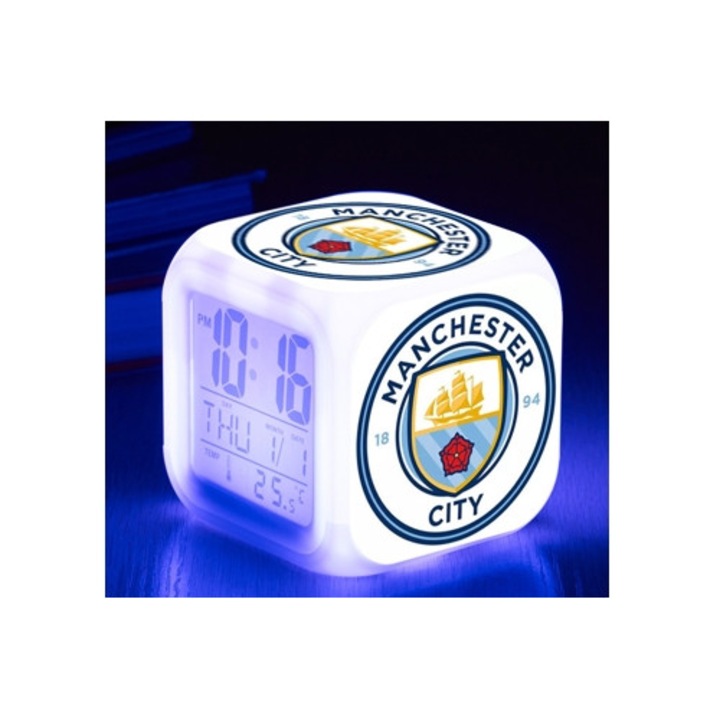 LED dekoratív focilabda óra, 7 színben, Aquaforge Mini, gyermekeknek