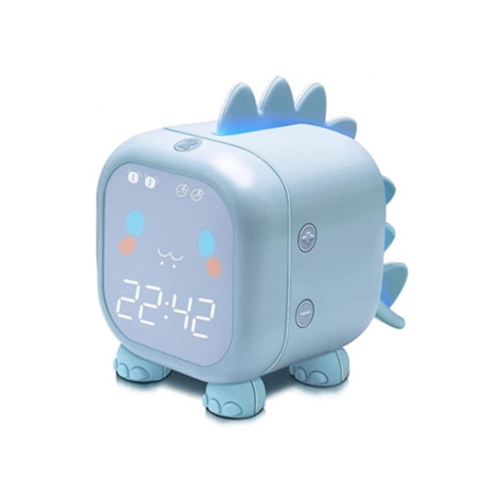 Digitális ébresztőóra gyerekeknek, éjjeli óra, Aquaforge, alvásedző, szín: többszínű