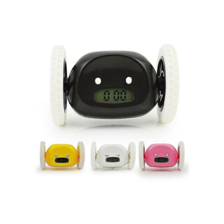 Aquaforge dekoratív digitális óra kerekeken, 30x15cm