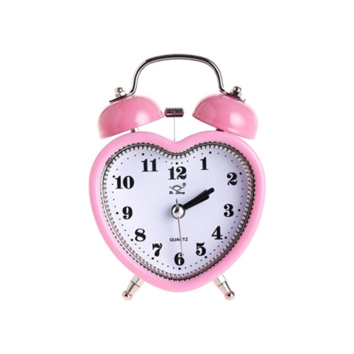 Aquaforge 3 hüvelykes analóg dekoratív óra kettős riasztással, éjszakai fénnyel, elemes működéssel