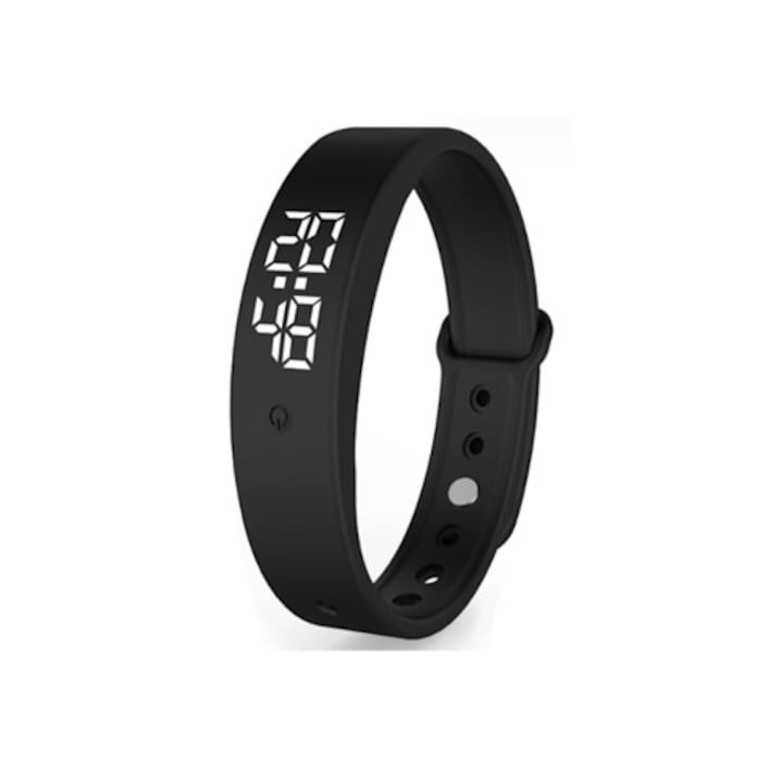 Dekoratív ébresztőóra csendes ébresztővel és testhőmérséklet-monitorral, vízálló, 30x30cm