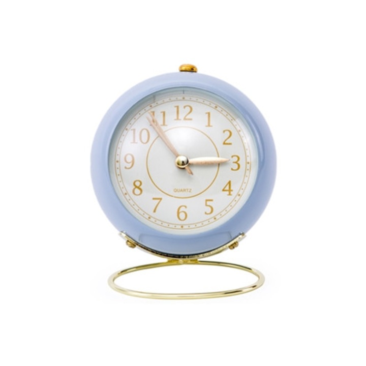 Aquaforge dekoratív fémóra, kvarcóra, kék éjszakai fény