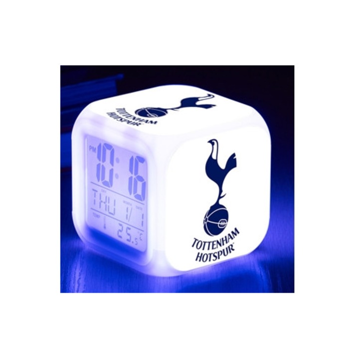 LED dekoratív óra focilabdával, 7 színben, Aquaforge Mini, gyerekeknek