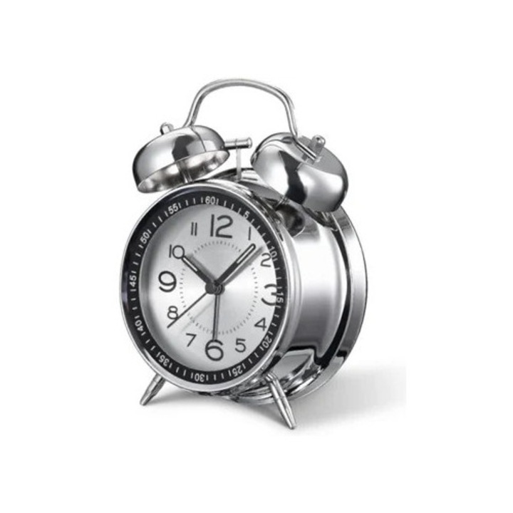 Dekoratív ébresztőóra, 4 hüvelykes, csendes háttérvilágítás, 2 dB, többszínű