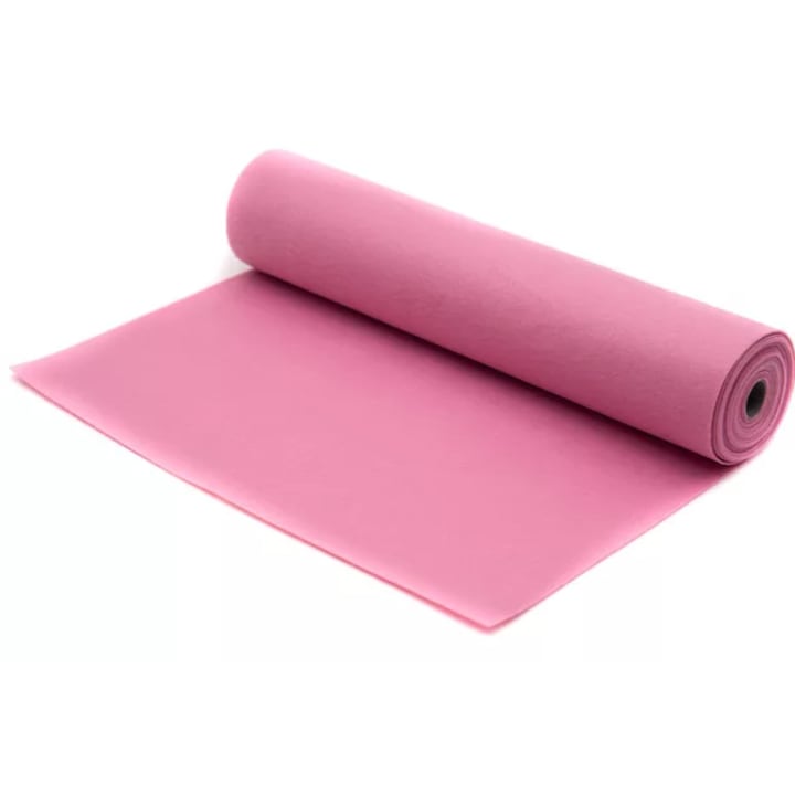 Rola fetru/pasla 1mm 42cm x 5m - Pentart 11006 - roz deschis