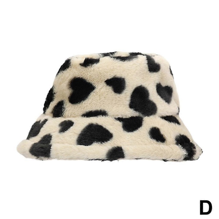 Caciula din plus, design vintage, calduroasa, 56x58cm