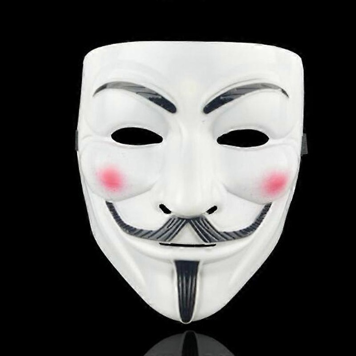 Masca de Halloween, Hacker V-vendetta, plastic, ecologic, unisex