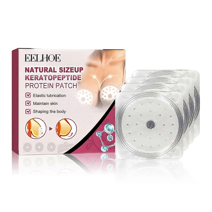 Set 4 plasturi pentru ridicare si fermitate, estomparea sagging-ului, 11.9x11.9cm, alb