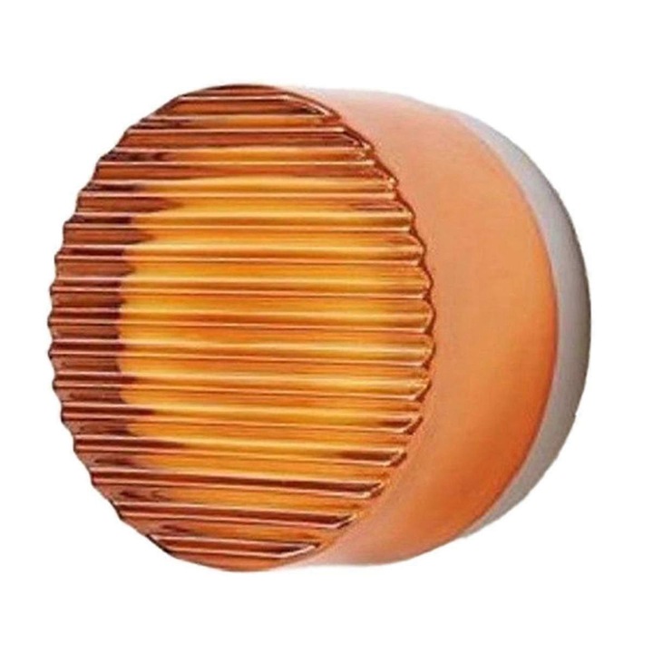 Кръгла LED апликация, 7W, бяла/опушено сива, за вътрешна/външна употреба