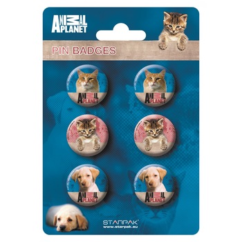 Set 6 Insigne Animal Planet Set 6 Insigne Animal Planet