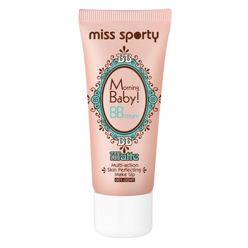Crema coloranta pentru ten Miss Sporty Morning Baby BB Cream Matte 001 Light Crema coloranta pentru ten Miss Sporty Morning Baby BB Cream Matte 001 Light