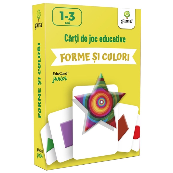 Forme si culori - carti de joc educative