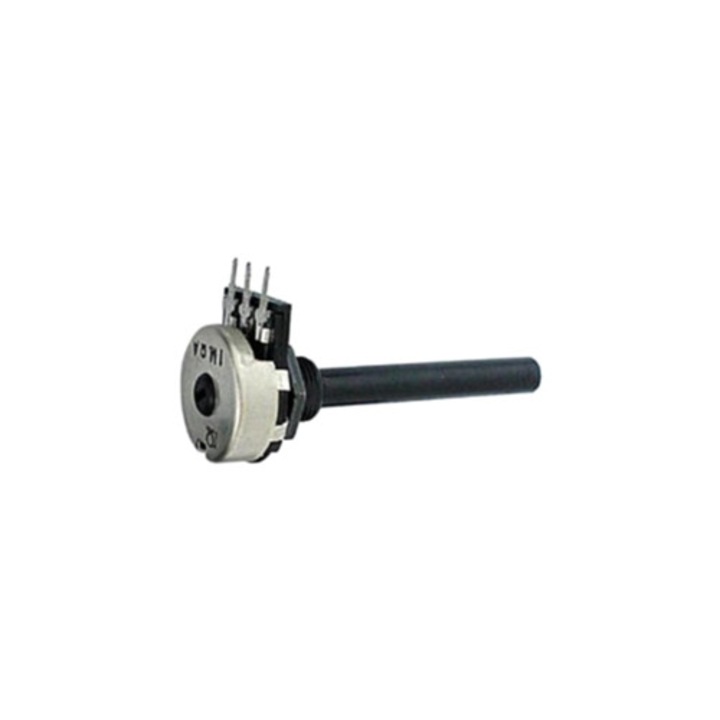 Potentiometru liniar, 22K, negru/argintiu