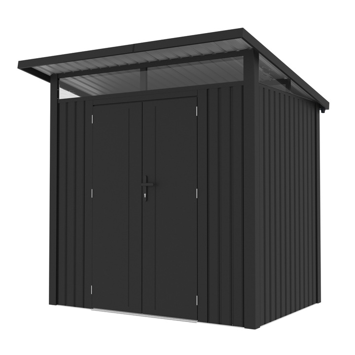 Casuta de gradina metalica, Alexs A, Antracit / Lucios