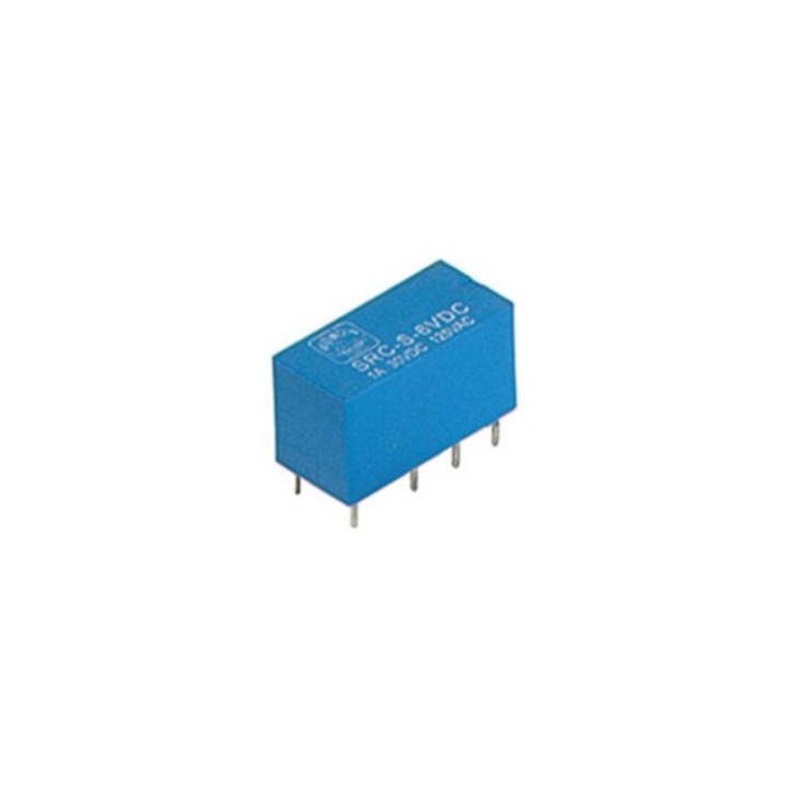 Modul DIL, 1A/30VDC-125VAC, 2 x 6Vdc, albastru