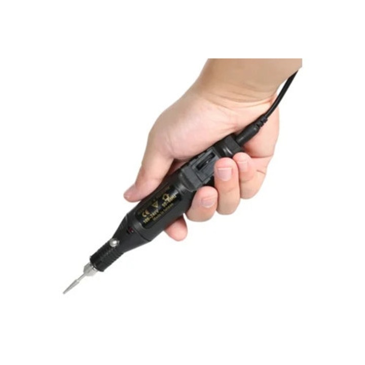 Mini polizor electric multifunctional, viteza variabila, negru