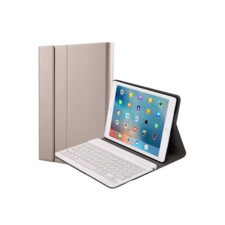 Bluetooth клавиатура YIMGOTTA FT1030 за iPad Pro 9.7/Air2/Air, златист, английски