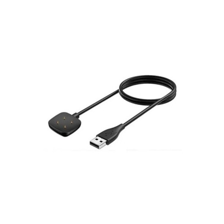 Incarcator USB pentru smartwatch Fitbit Sense 2, negru