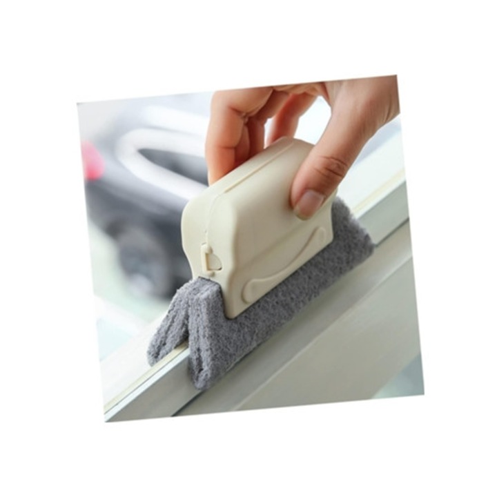 Set 4 raclete de curatare pentru fanta, alb/gri