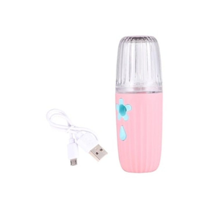 Aparat hidratare faciala, roz