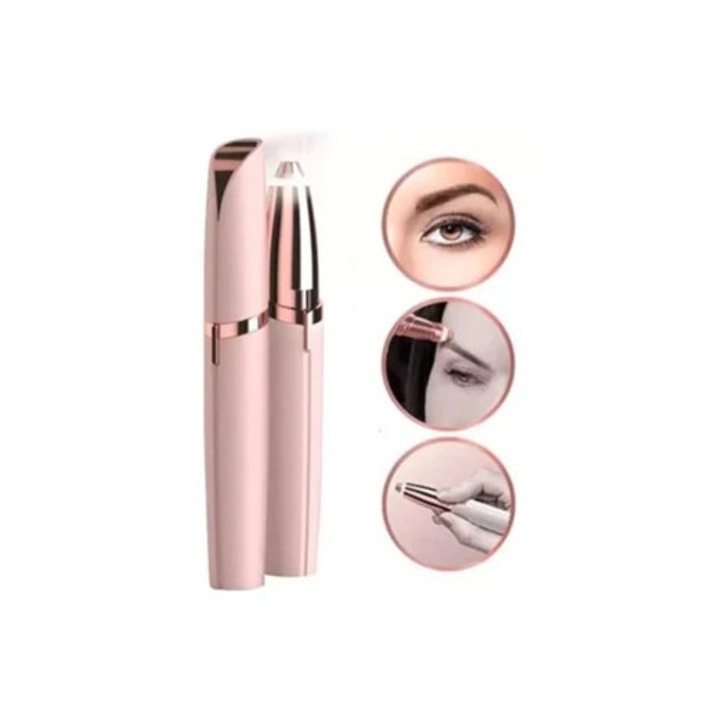 Újratölthető rózsaszín szemöldök epilátor