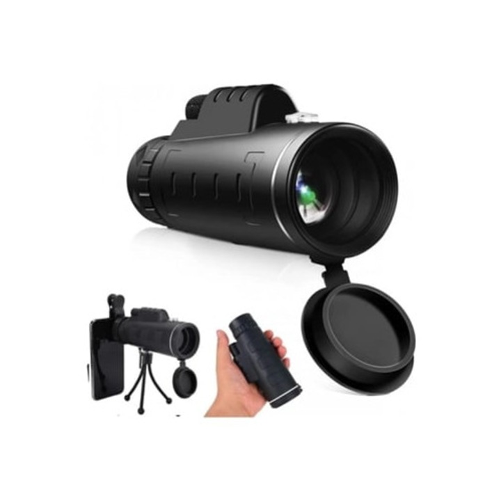 Binoclu monocular DED 40x60 cu suport pentru telefon mobil