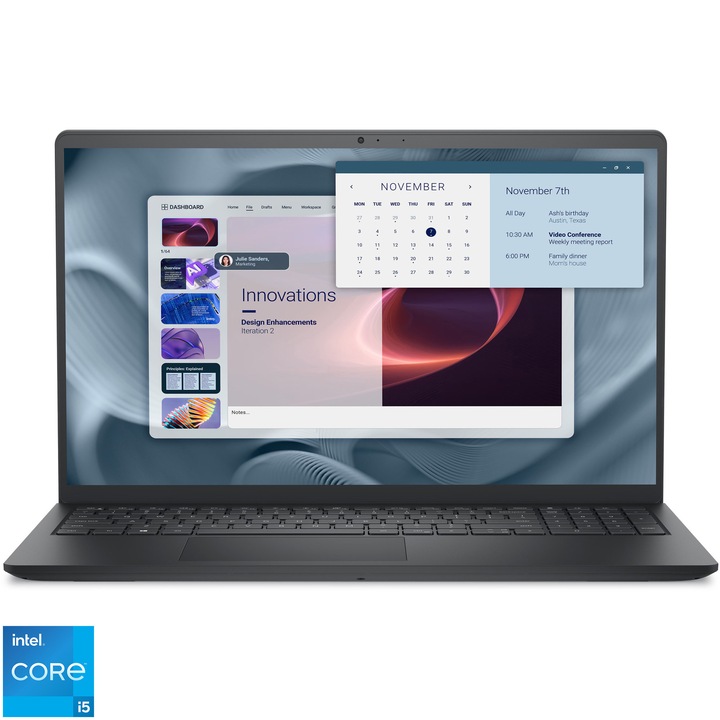 Лаптоп Business Dell Pro 15 Essential, Intel® Core™ i5-1334U до 4.60 GHz, 15.6", Full HD, 120Hz, 16GB RAM, 512GB SSD, Intel® UHD Graphics, Windows 11 Pro, FPR, Backlit