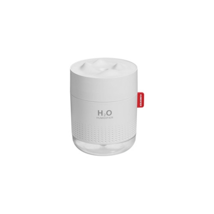 H2O hordozható ultrahangos párásító 500ml Hóhegy, USB