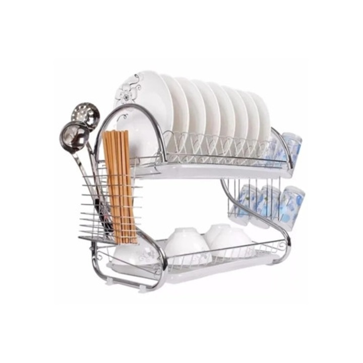 Clinks 2 szintes rozsdamentes acél edényszárító