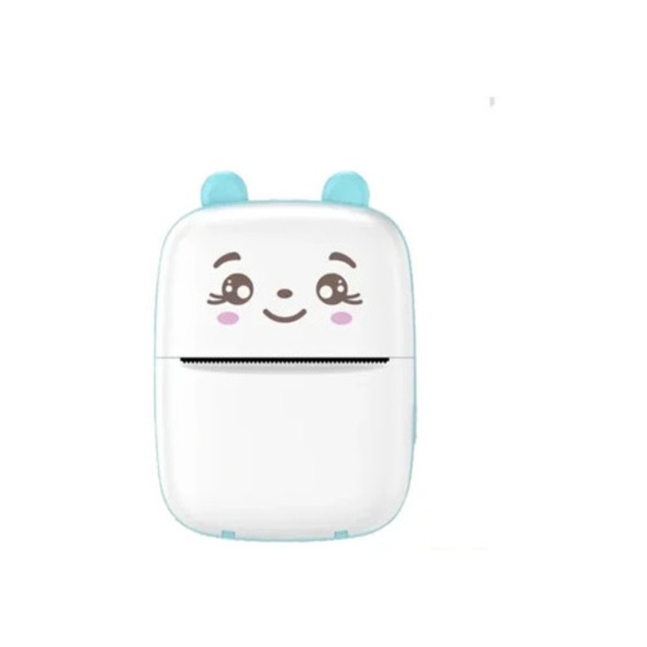 Термопринтер ONLIKE Mini, син цвят, модел котка