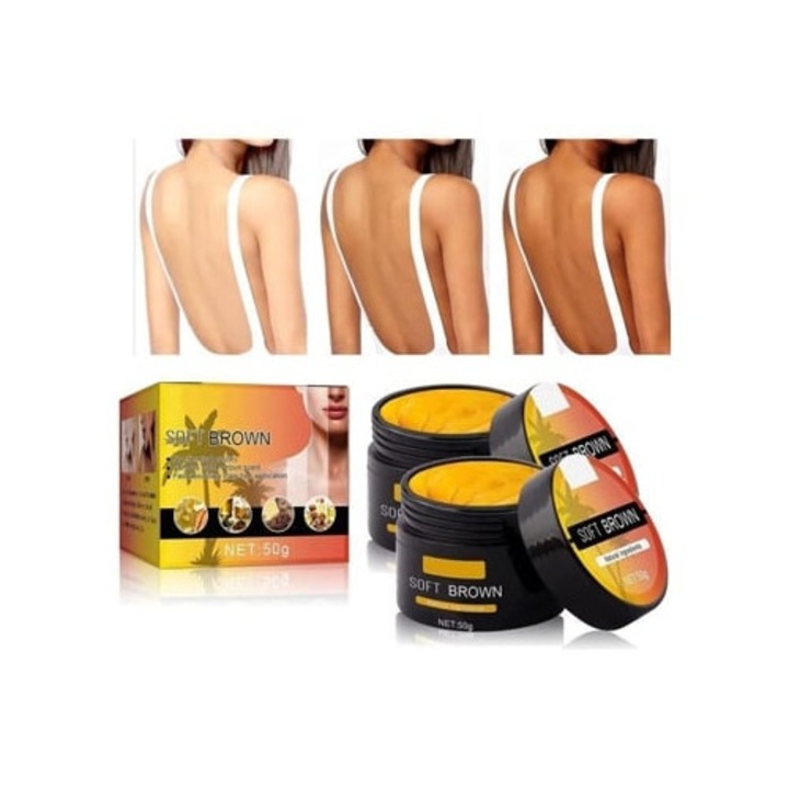 Set 2 Pcs Gel Autobronzant, Crema Accelerator, Culoare Maro, 200ml