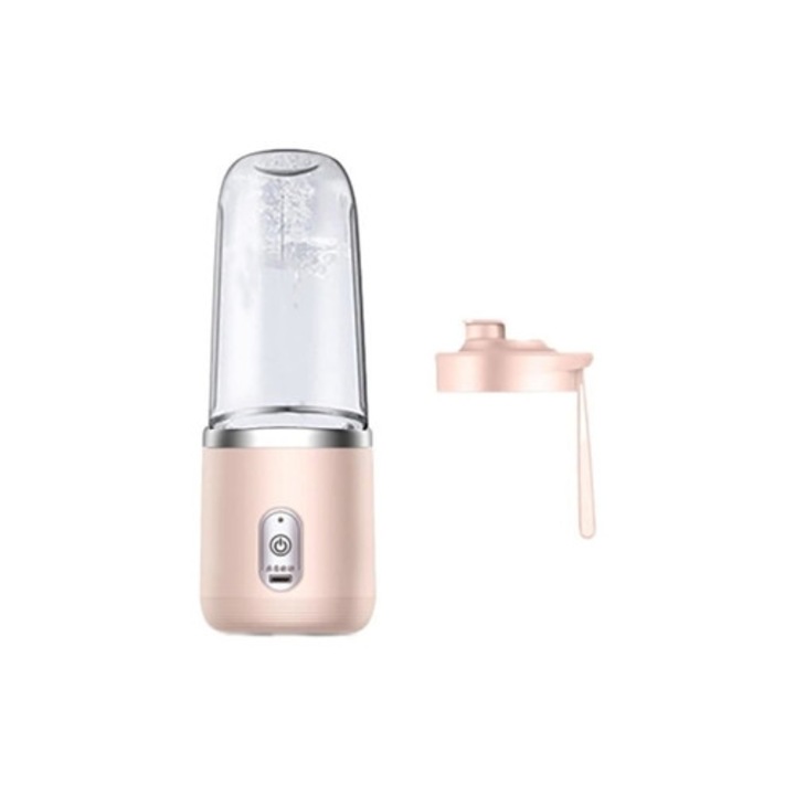 Blender portabil 400ml, electric, reincarcabil, portocalie, 21000rpm