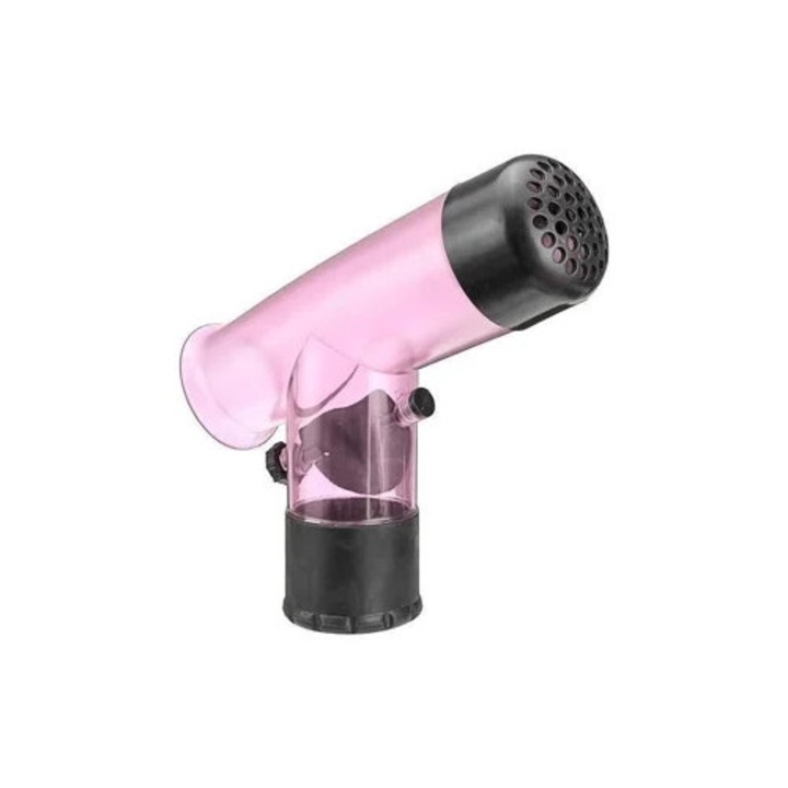Hajszárító diffúzorral göndör hajra, rózsaszín