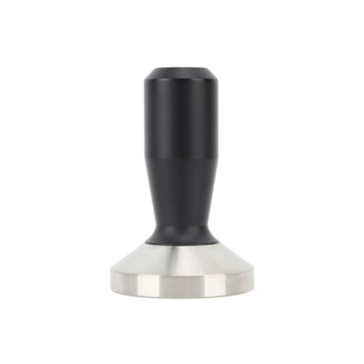 Presa de cafea 58 mm, manere ergonomic, suport filtru din otel inoxidabil, negru