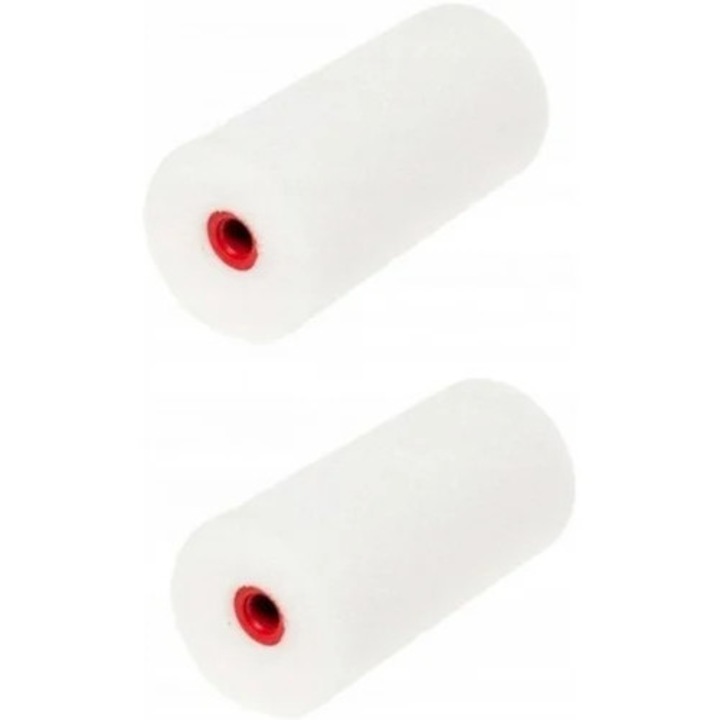 Tije din spuma Moltopren, set de 2 bucati, 10 cm, alb