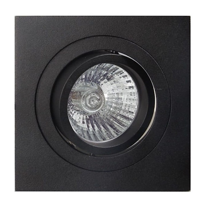 Spot incastrat Mantra BASICO GU10, aluminiu, negru, 9, 2x9, 2cm