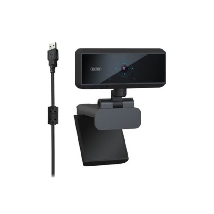 Webkamera 1080P HD, autofókusz, zajszűrős mikrofon