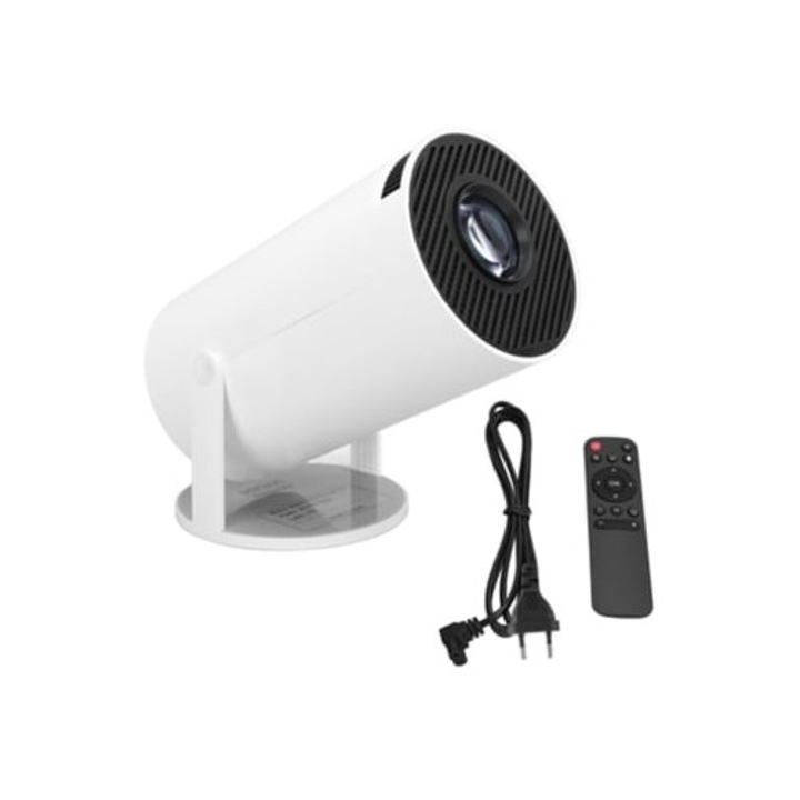 Videoproiector portabil Bluetooth Wifi 5G FHD 1080p 1G RAM 8G ROM, rotire 180 grade, pentru Android 11.0