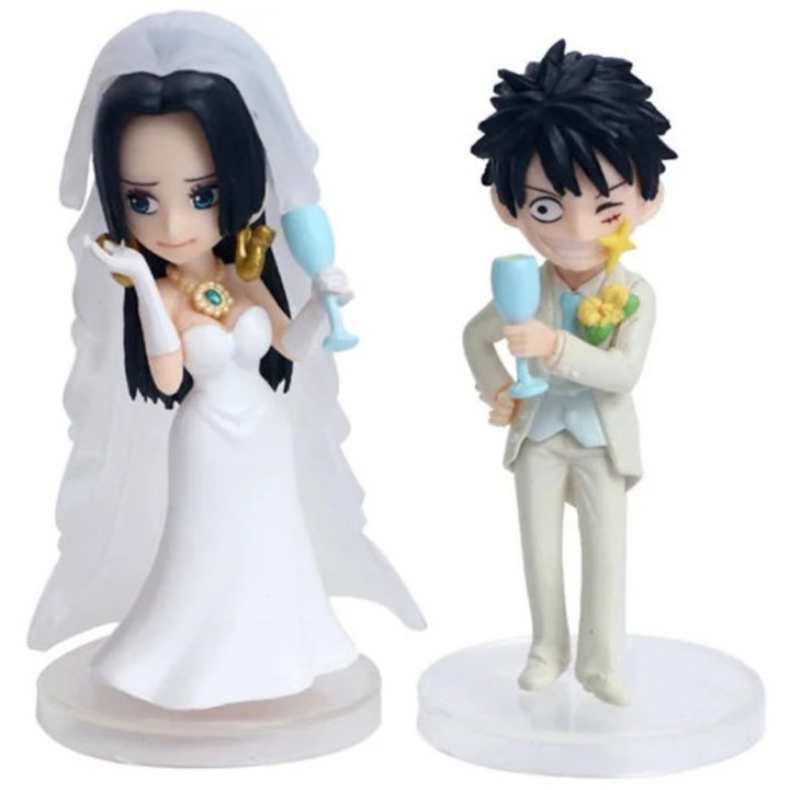 Фигурина One Piece Luffy и Boa Hancock, сватбена сцена, многоцветна, комплект