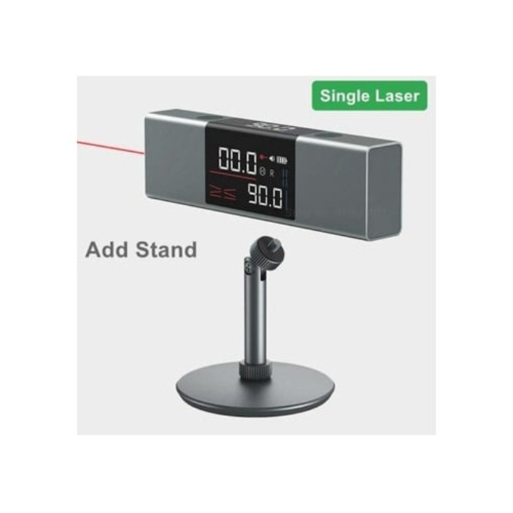 Instrument de masurare electronic, inclinometru digital Li1, nivel cu laser, suport unic