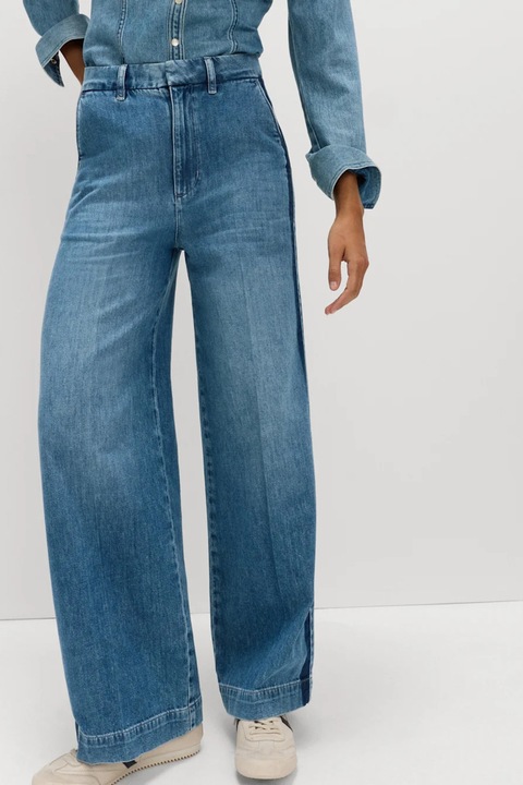 Marks & Spencer, Blugi evazati cu talie inalta, Albastru deschis