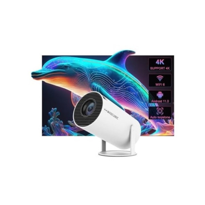 Videoproiector Magcubic Hy300 4k, Wifi 6, Bluetooth 5.0, 130 hüvelyk